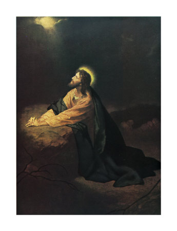 Heinrich Hofmann(1824 – 1911), Christ in the Garden of Gethsemane
