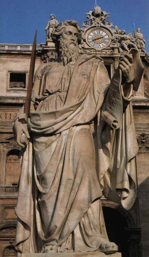 Statue of St. Paul by Adamo Tadolini, 1838