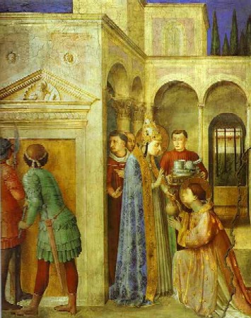 St. Lawrence Receiving the Treasures of the Church from St. Sixtus